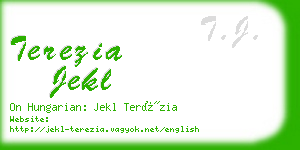 terezia jekl business card